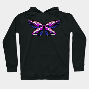 Fly With Pride: Genderfluid Flag Butterfly Hoodie